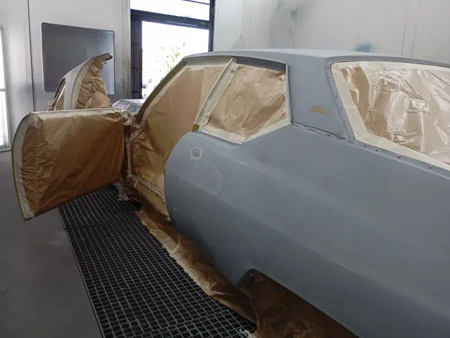 Carrosserie Porsche 911 avant peinture bleue